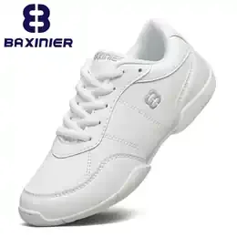 Girls White Cheerleading Shoes