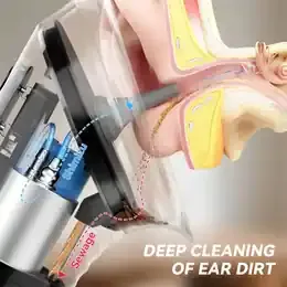 Upgraded Ear Wax Removal with Waste Water Tank Safety Ear Cleaner with Water Temperature Sensor Effective Ear Irrigation Kit product image