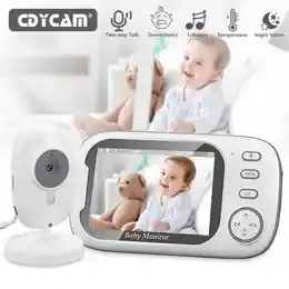 Cdycam New 3.5 inch Wireless Video Baby Monitor Night Vision Temperature Monitoring 2 Way Audio Talk Baby Nanny Security Camera product image