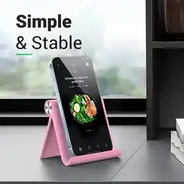 Adjustable Phone Holder Stand Portable Foldable Desktop Phone Support Universal Cell Phone Stand for iPhone, Samsung product image