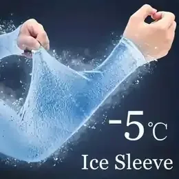1 Pair Cooling Arm Covers for Men and Women Summer Sun Protection Sunshade Ice Silk Sleeves for Cycling Outdoor Sports Golf product image