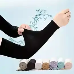 1 Pair Cooling Arm Covers for Men and Women Summer Sun Protection Sunshade Ice Silk Sleeves for Cycling Outdoor Sports Golf product image