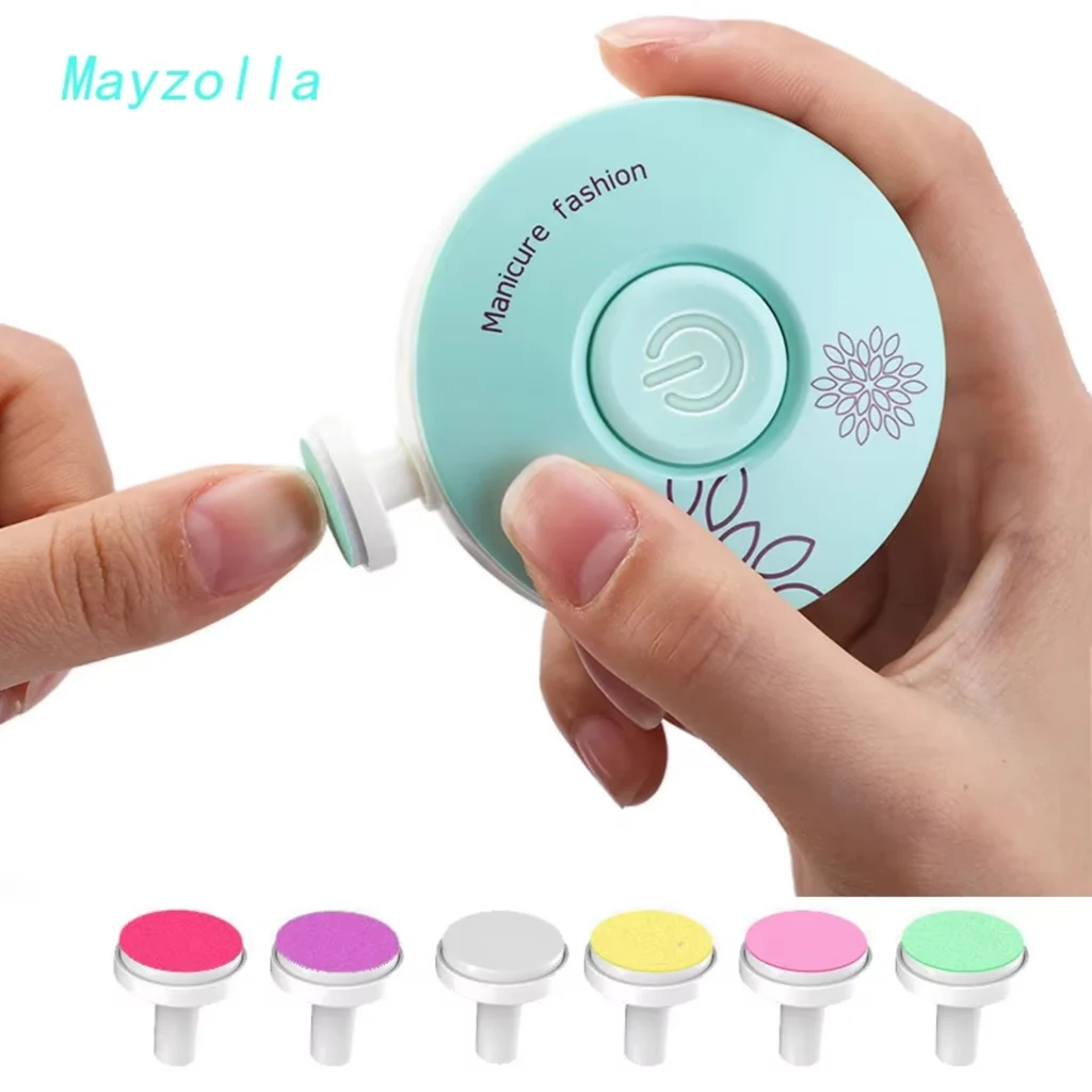 Electric Baby Nail Trimmer & Polisher – 6 Grinding Heads product image