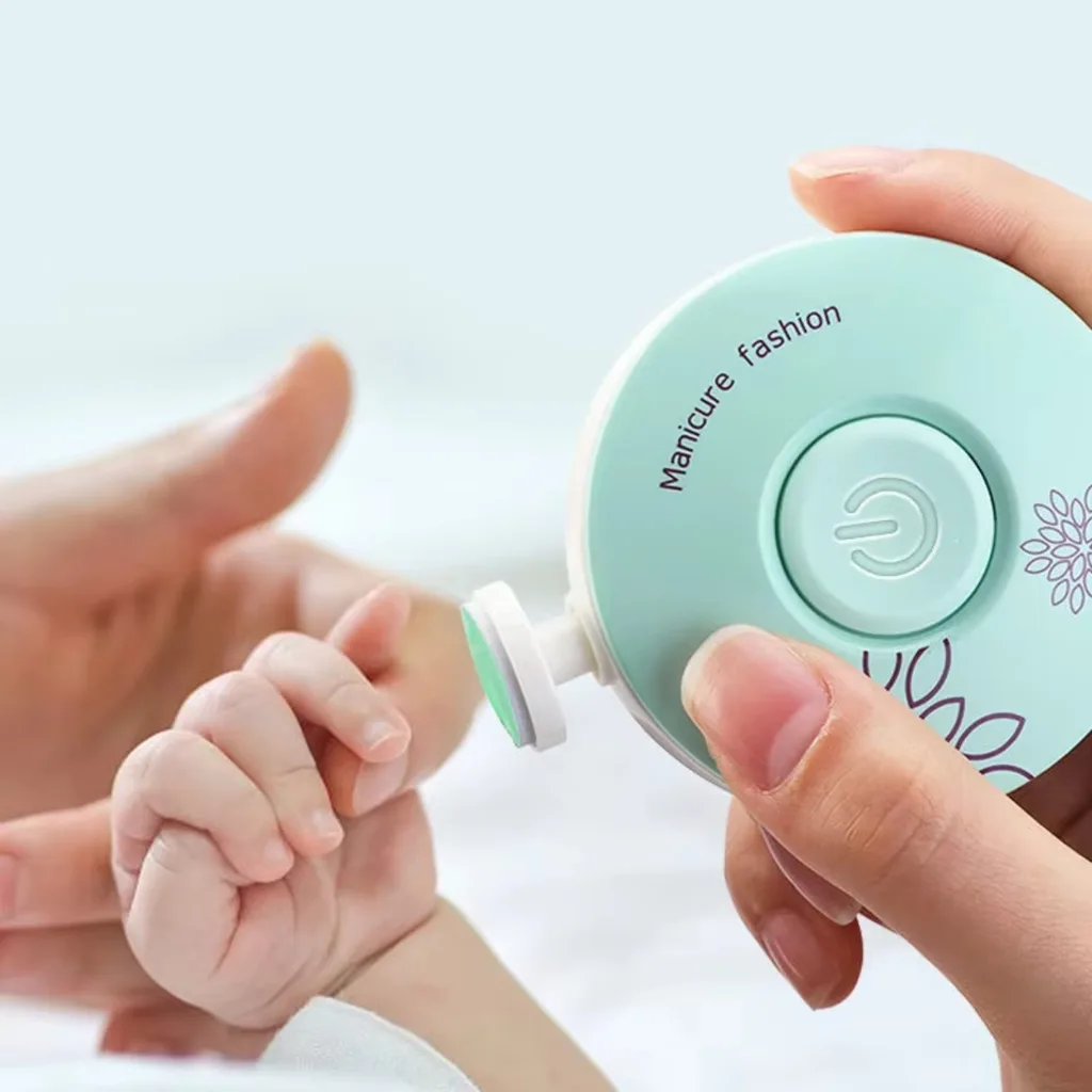 Electric Baby Nail Trimmer & Polisher – 6 Grinding Heads product image