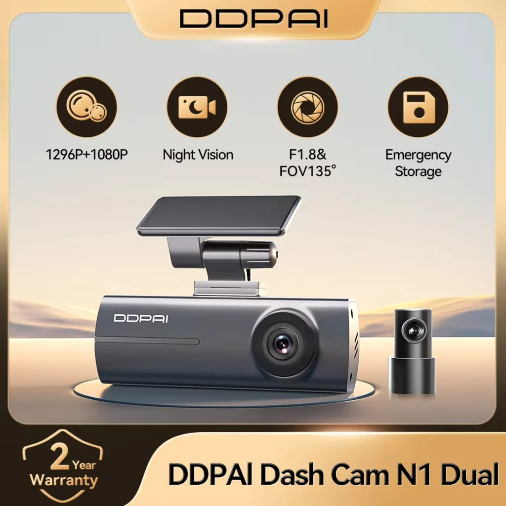 DDPAI Dash Cam N1 Dual — Front & Rear product image