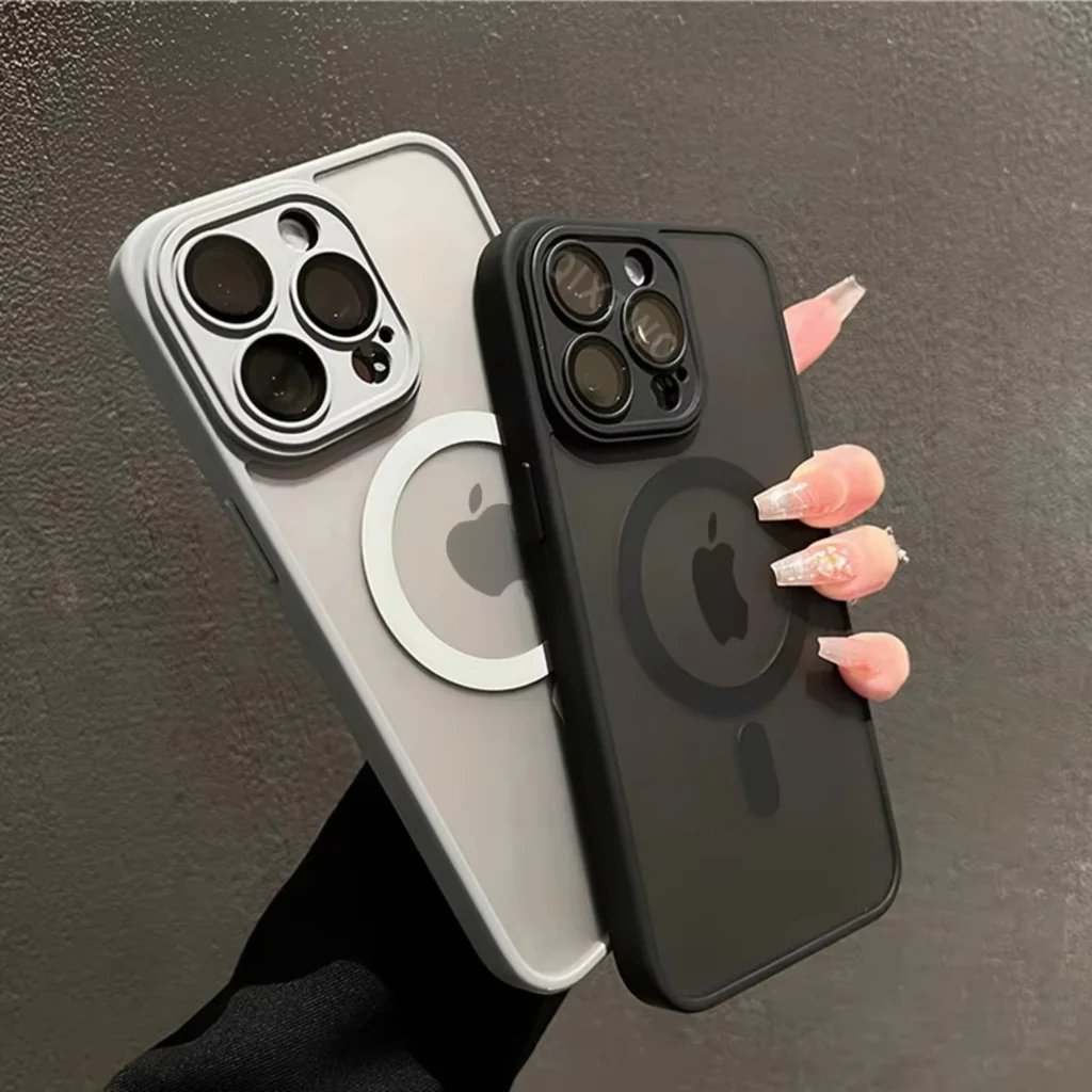 Luxury Matte Armor MagSafe Magnetic iPhone Case product image