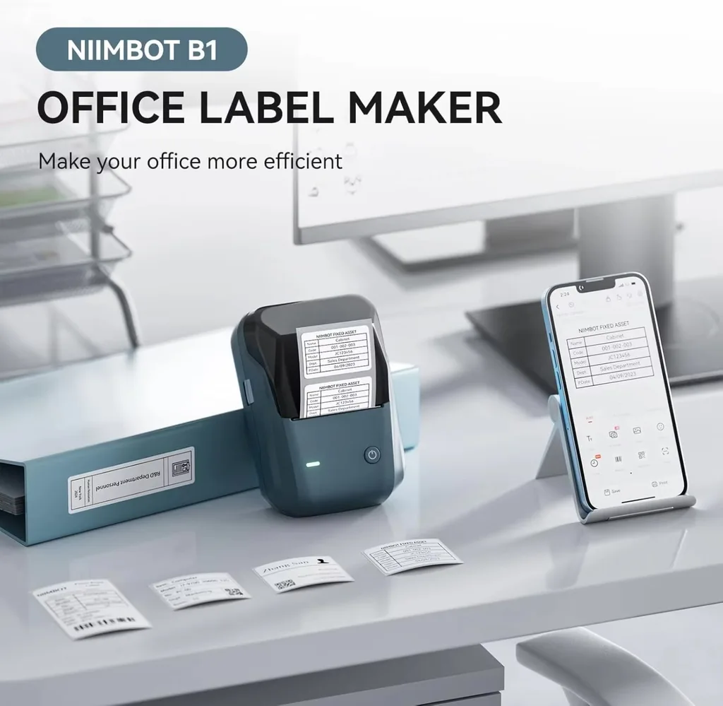 NIIMBOT B1 Mini Label Thermal Printer • Bluetooth product image