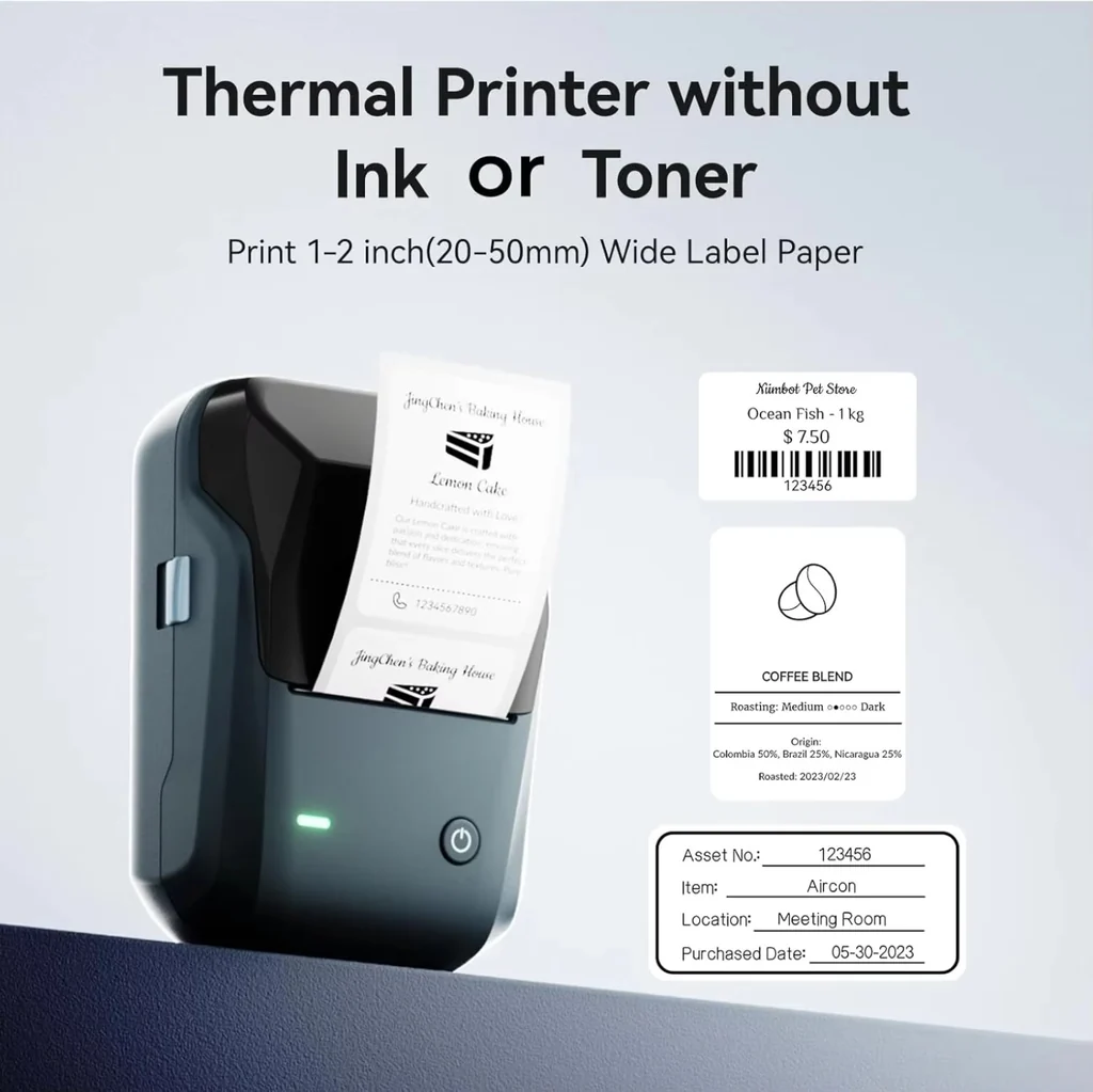 NIIMBOT B1 Mini Label Thermal Printer • Bluetooth product image