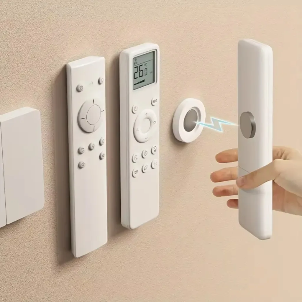 3pcs No-Drill Magnetic Remote Holder product image