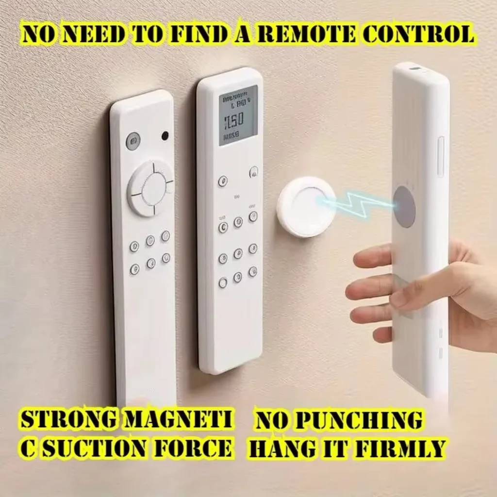 3pcs No-Drill Magnetic Remote Holder product image