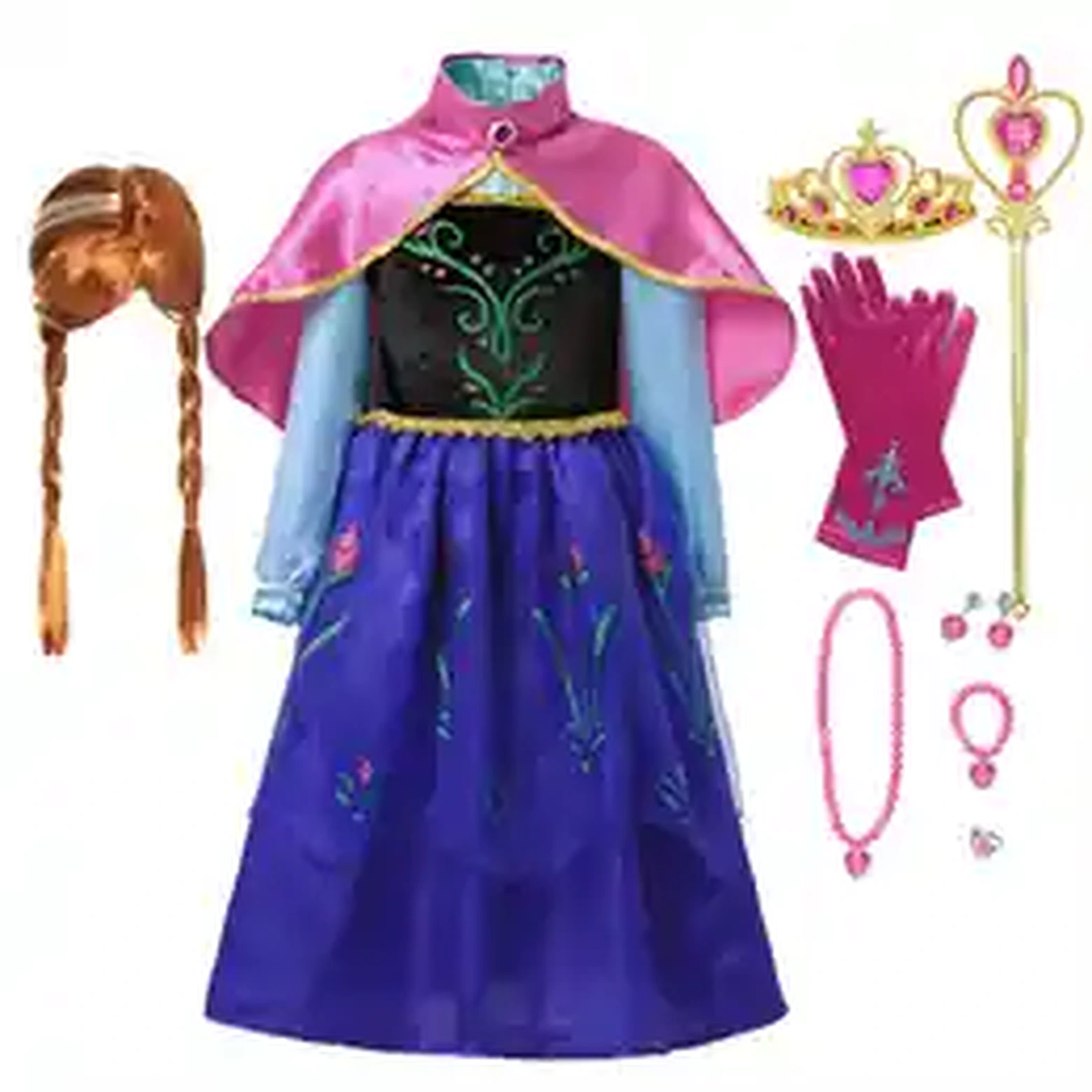 Girls Princess Dress Costume Set with Accessories product image