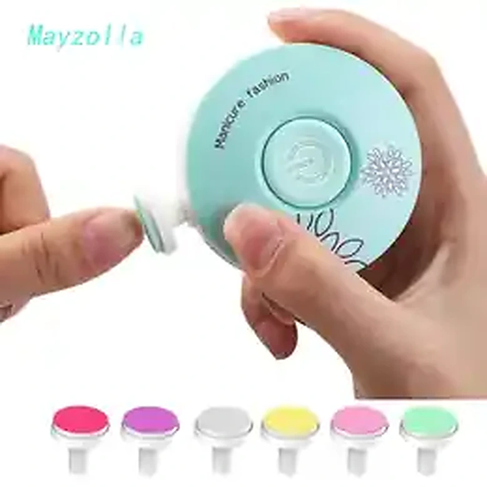 Electric Baby Nail Trimmer & Polisher – 6 Grinding Heads product image