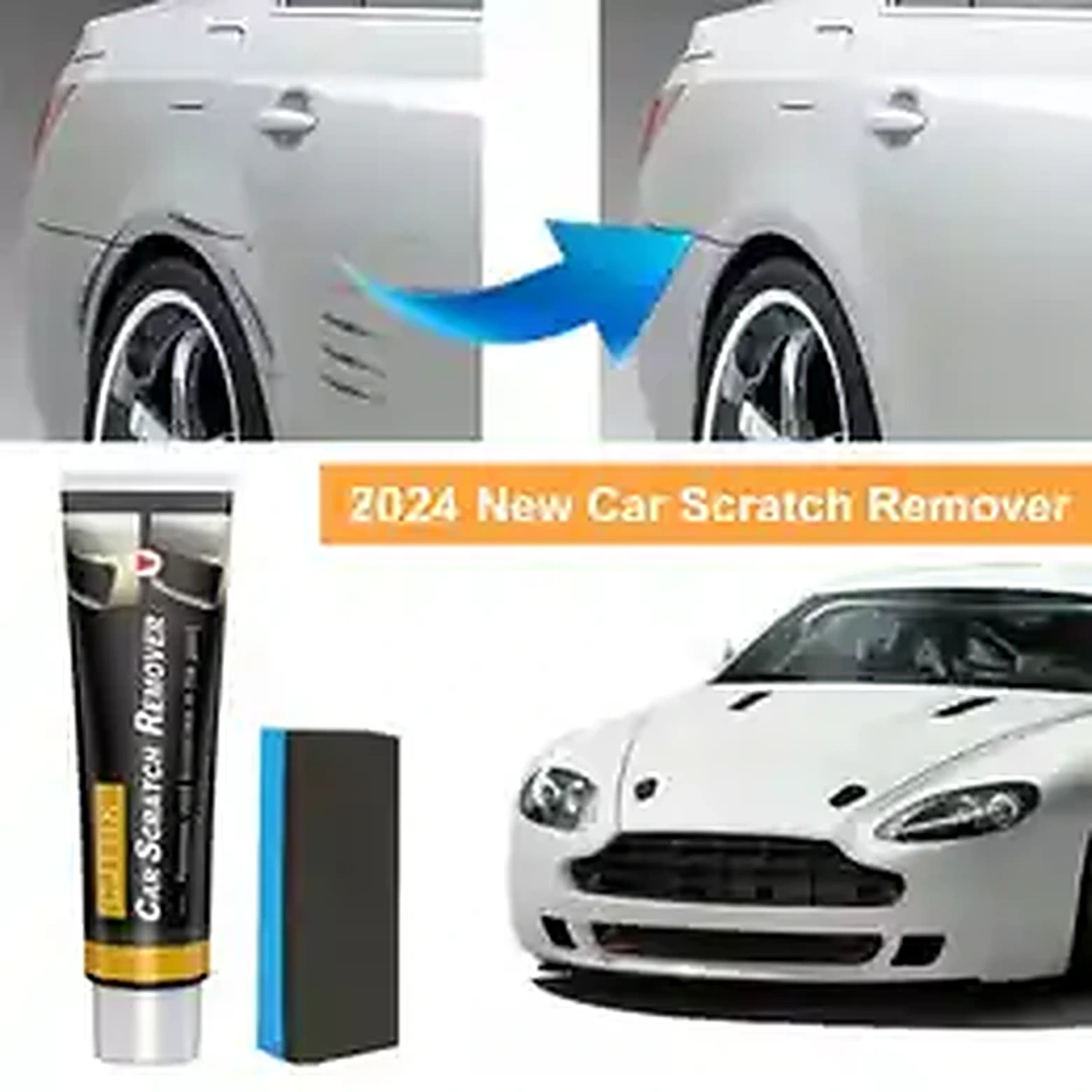 Car Scratch Remover Wax & Polishing Sponge product image