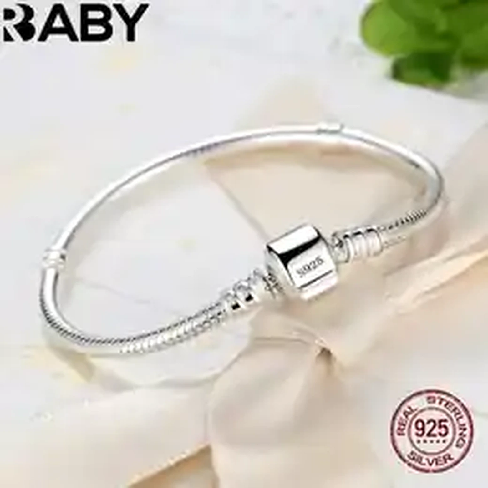925 Sterling Silver Snake Chain Bracelet product image