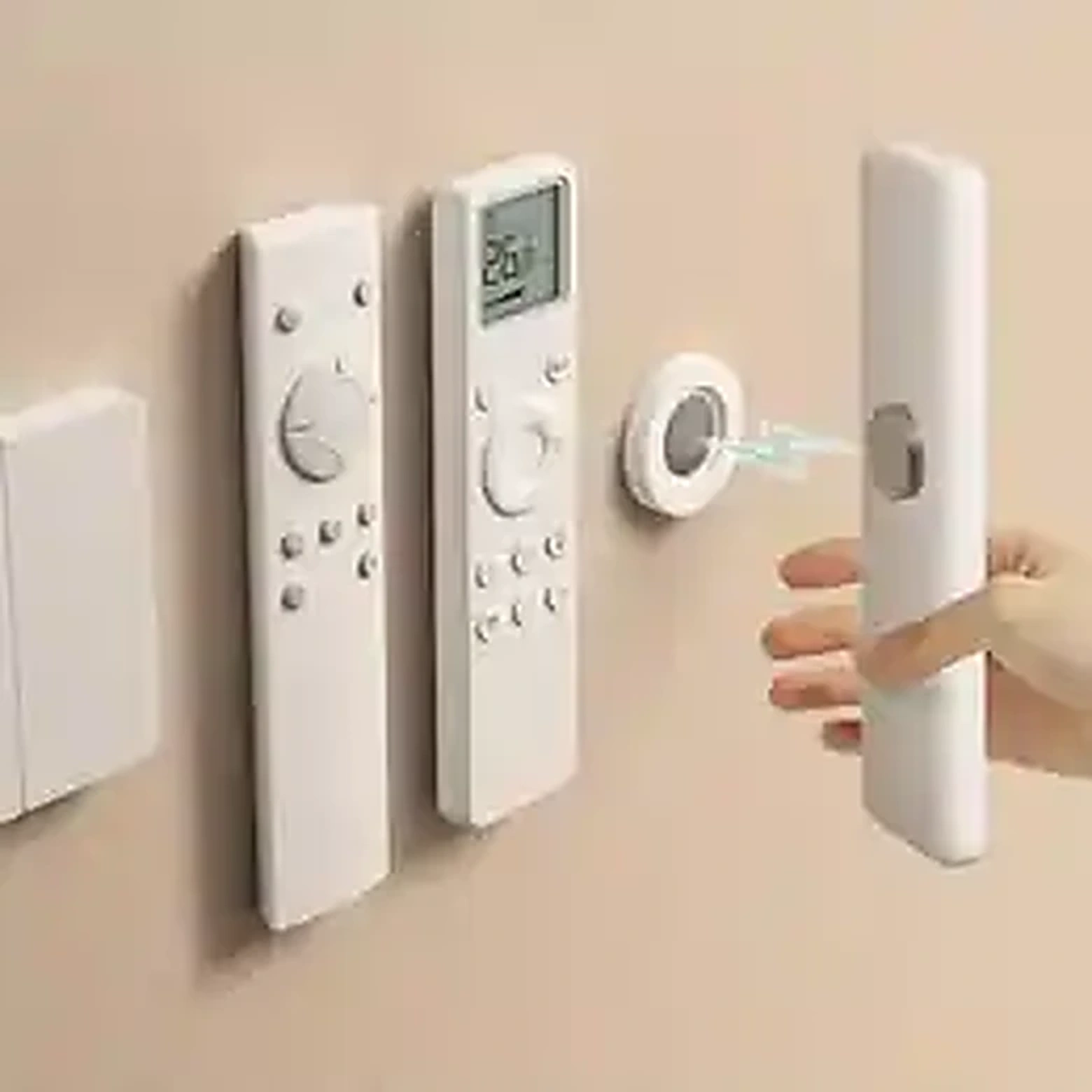 3pcs No-Drill Magnetic Remote Holder product image