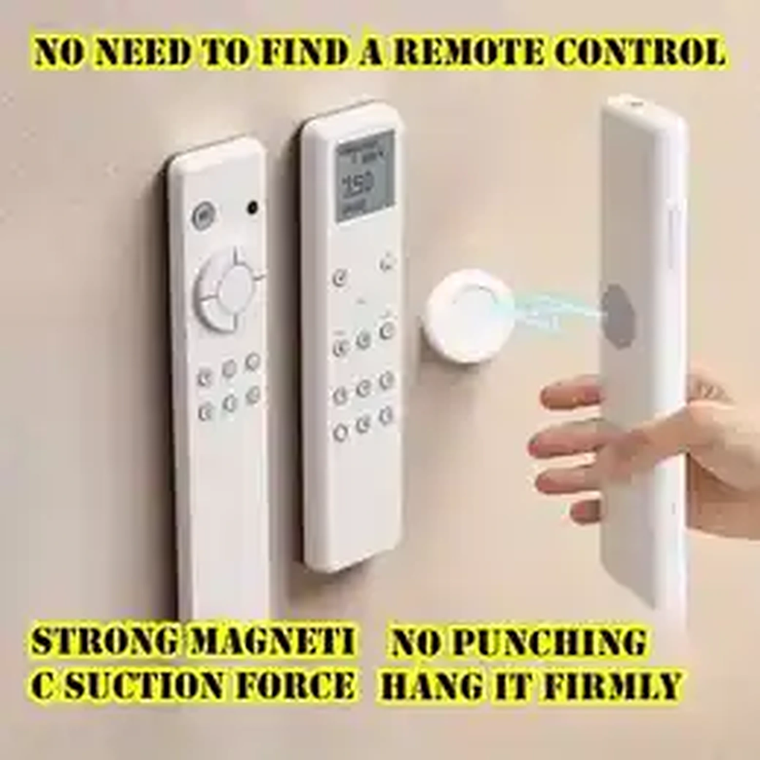 3pcs No-Drill Magnetic Remote Holder product image