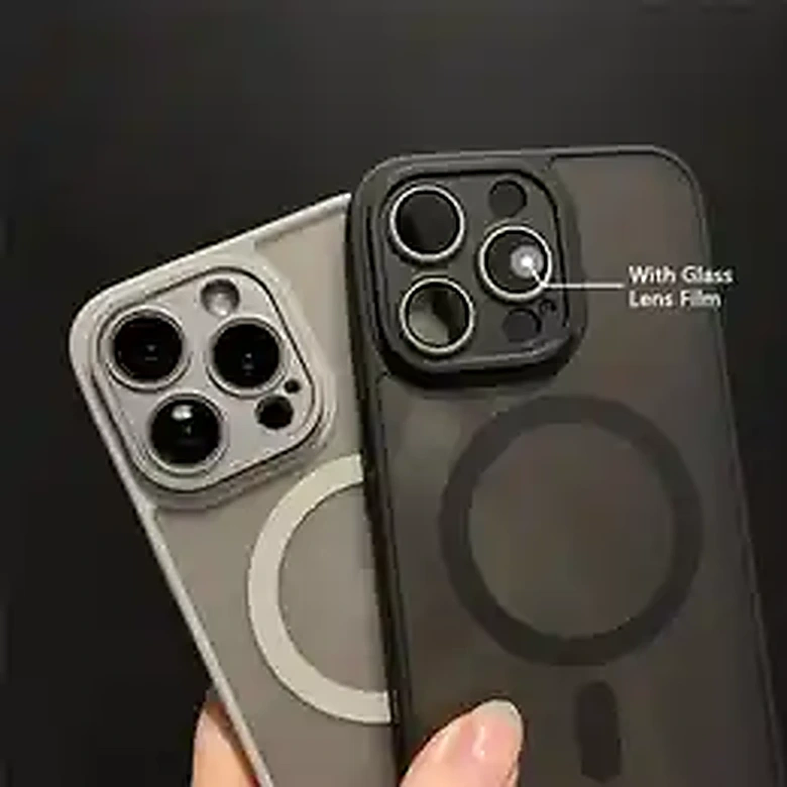 Luxury Matte Armor MagSafe Magnetic iPhone Case product image