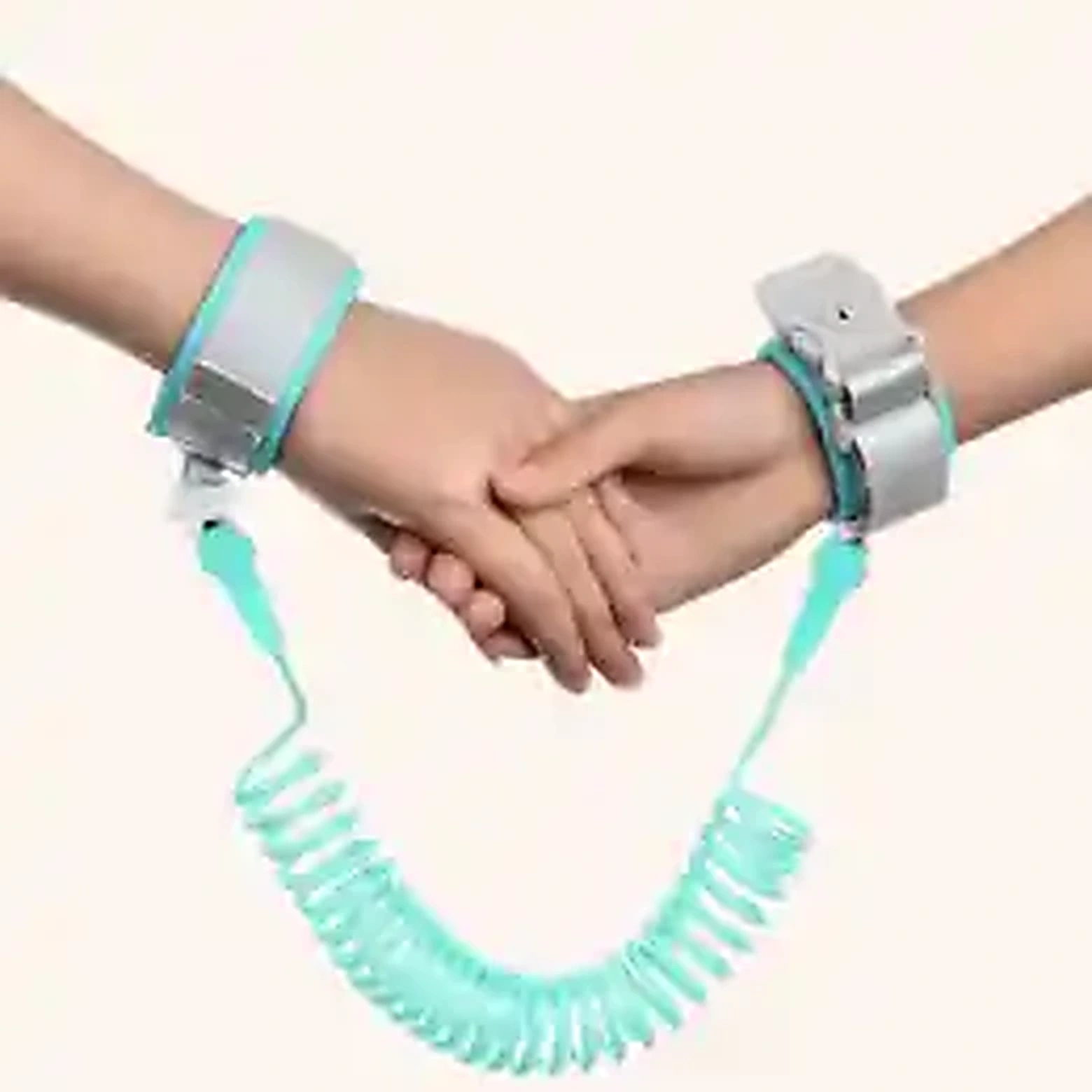 Child Safety Harness Wrist Link & Adjustable Coiled Leash product image