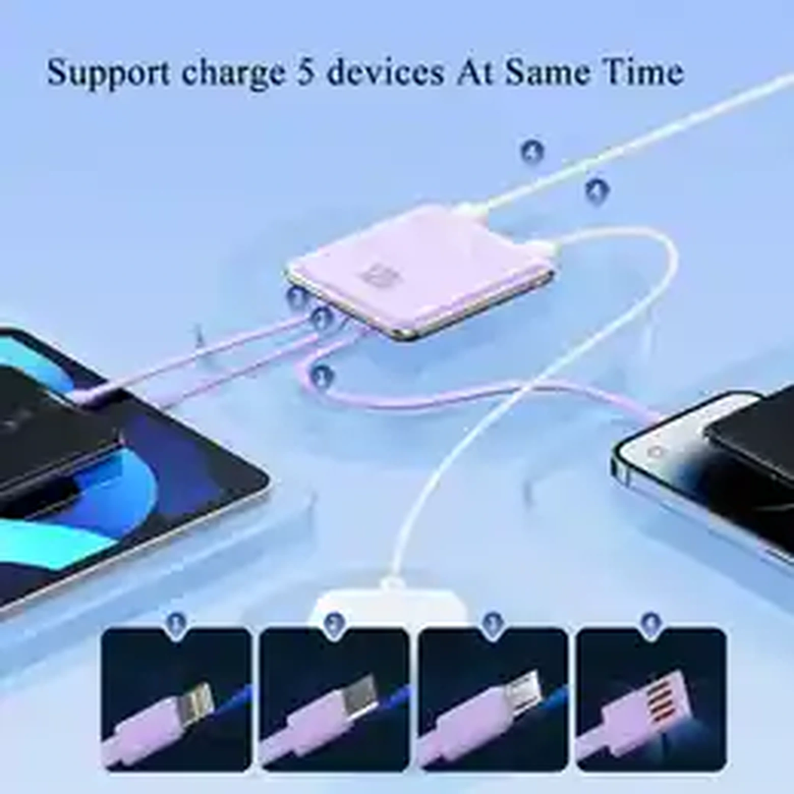 120W 20000mAh Power Bank • Built-in 4 Cables product image