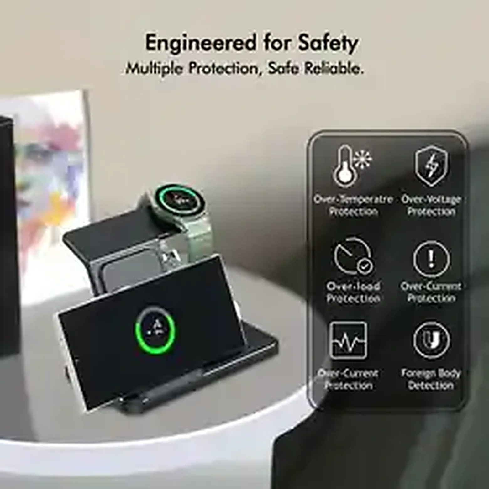 Desktop 3-in-1 Wireless Charger Station for Samsung Galaxy product image