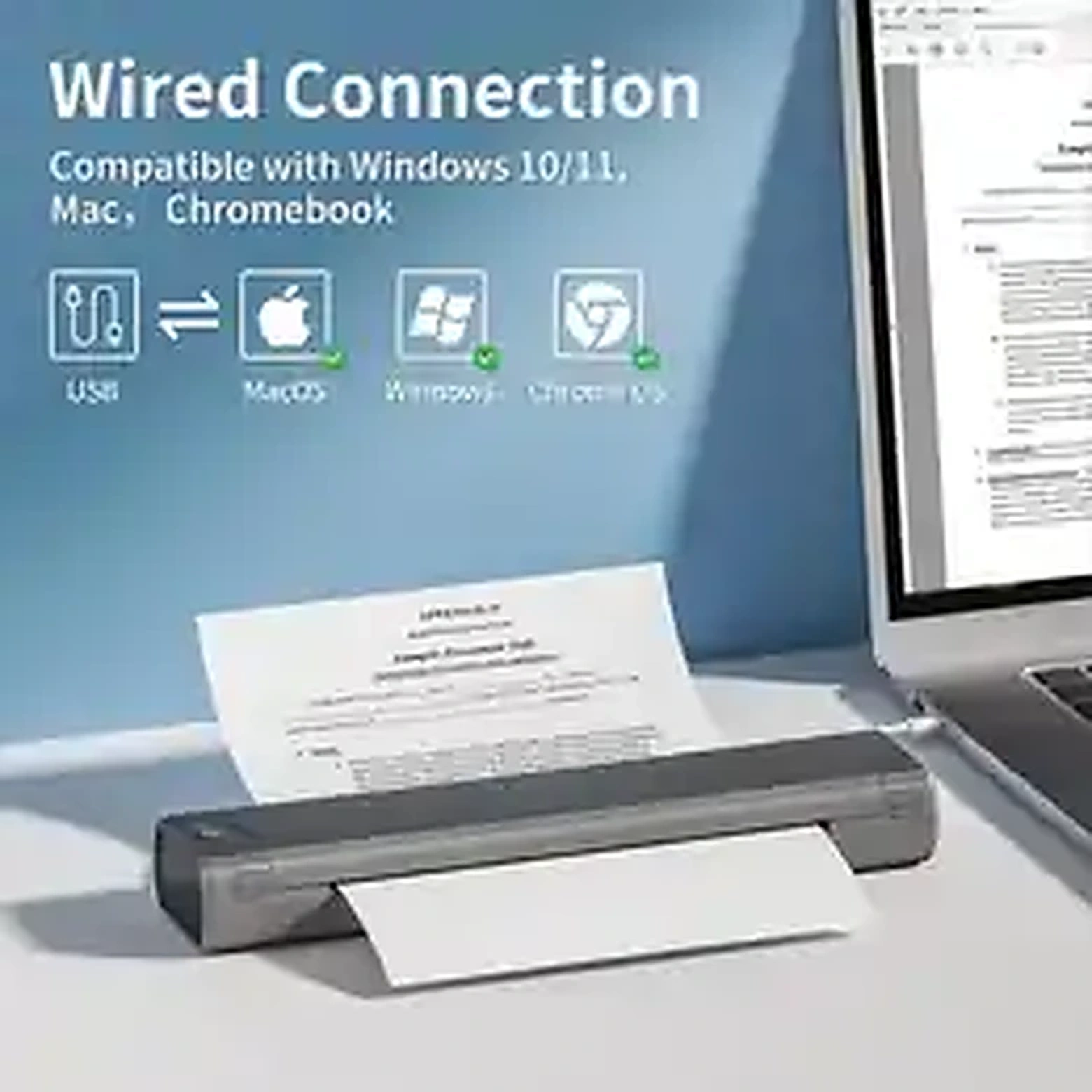 Phomemo M08F A4 Portable Thermal Printer • Wireless & Inkless product image