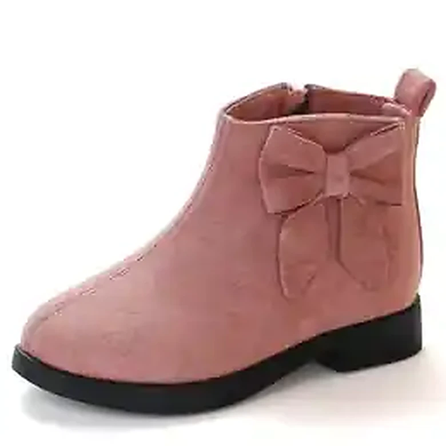 JGSHOWKITO Girls Bow-Knot Ankle Boots