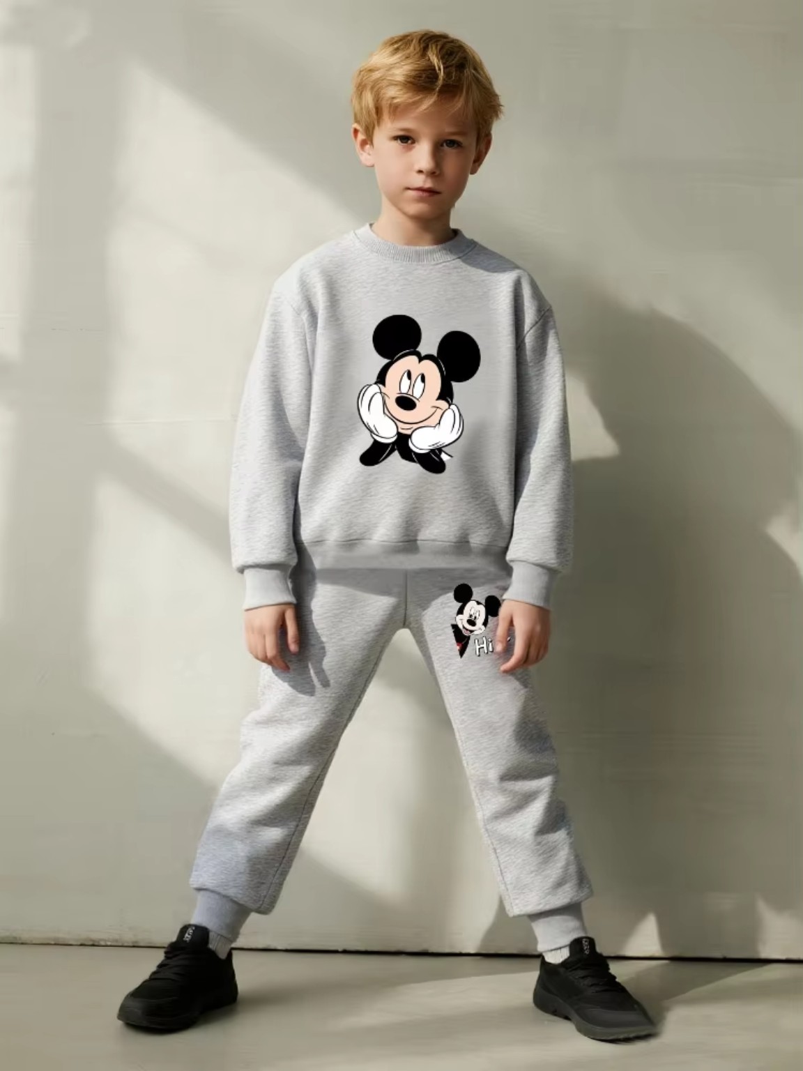 Kids Cartoon Sweatshirt & Sweatpants Set – 2-Piece Boys Tracksuit product image