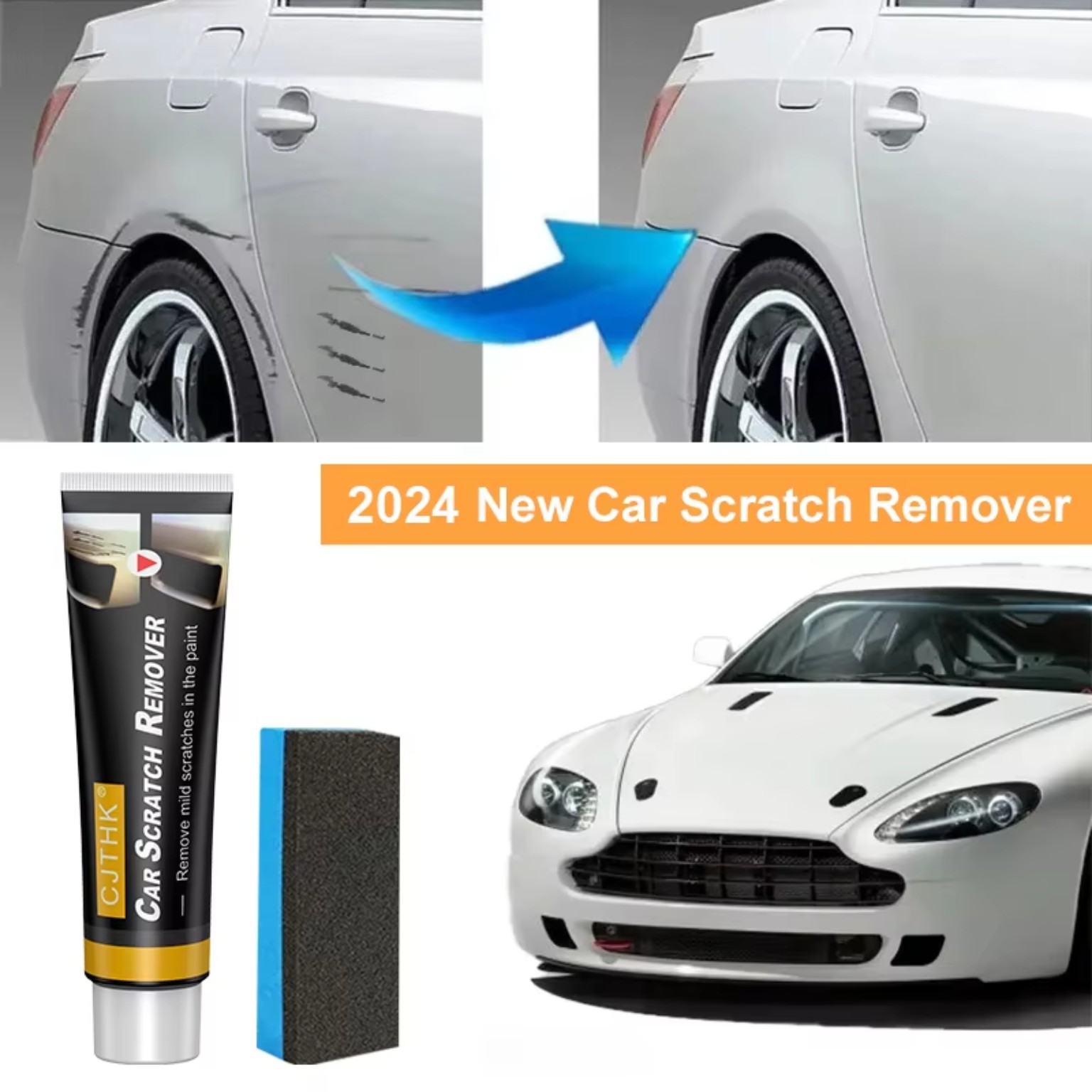 Car Scratch Remover Wax & Polishing Sponge product image