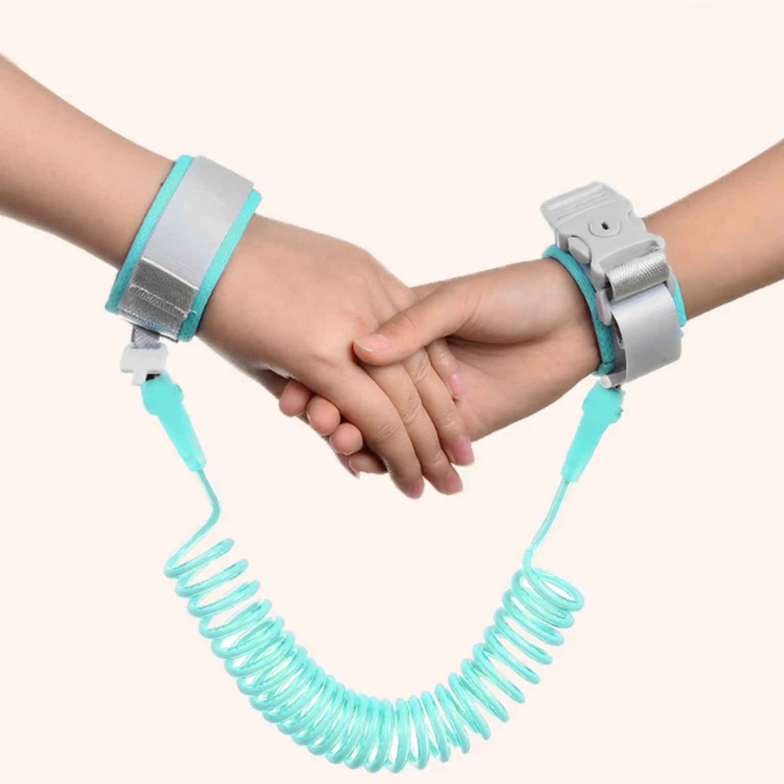 Child Safety Harness Wrist Link & Adjustable Coiled Leash product image