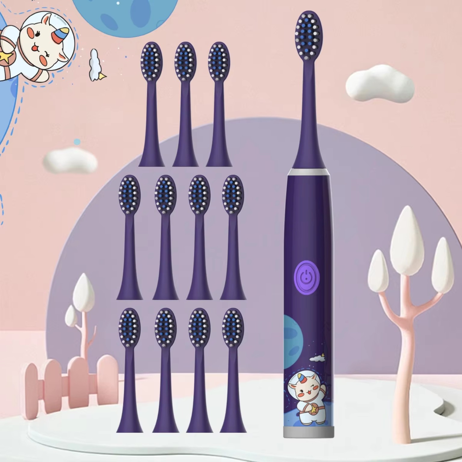 Kids Cartoon Electric Toothbrush – Soft Bristles product image