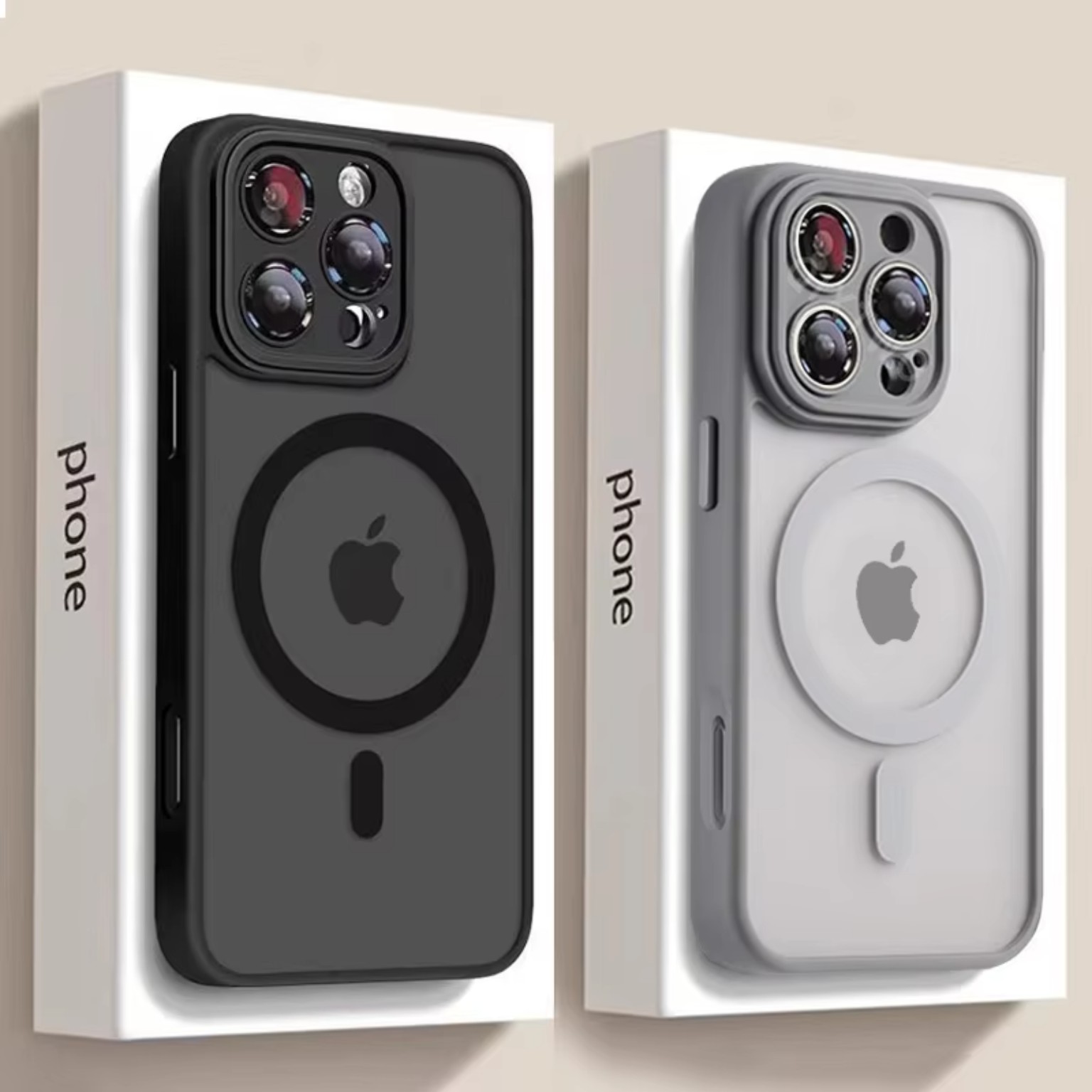 Luxury Matte Armor MagSafe Magnetic iPhone Case product image