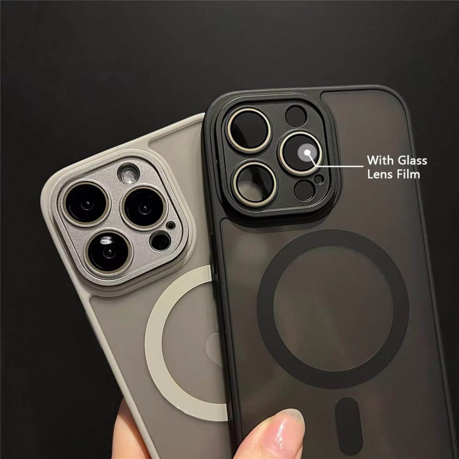 Luxury Matte Armor MagSafe Magnetic iPhone Case product image