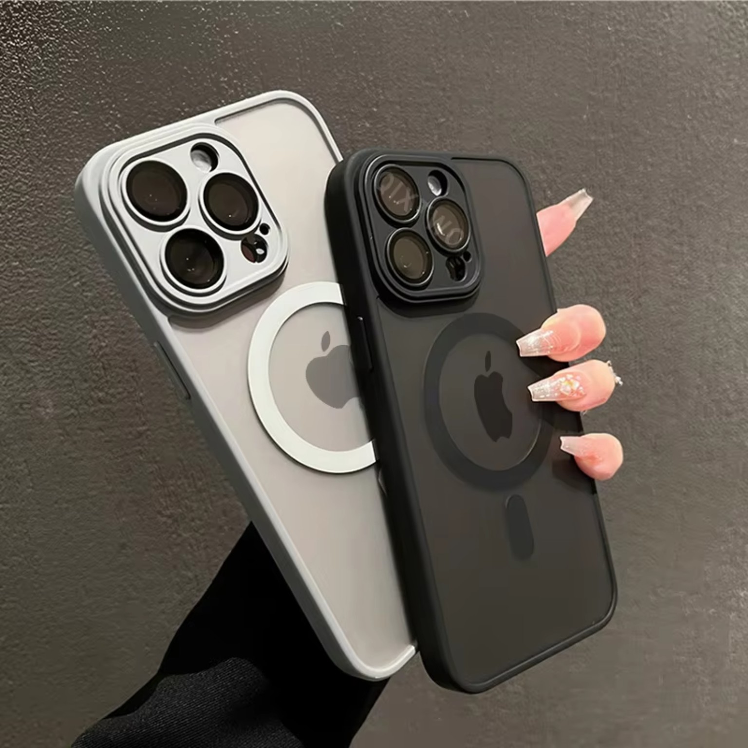 Luxury Matte Armor MagSafe Magnetic iPhone Case product image