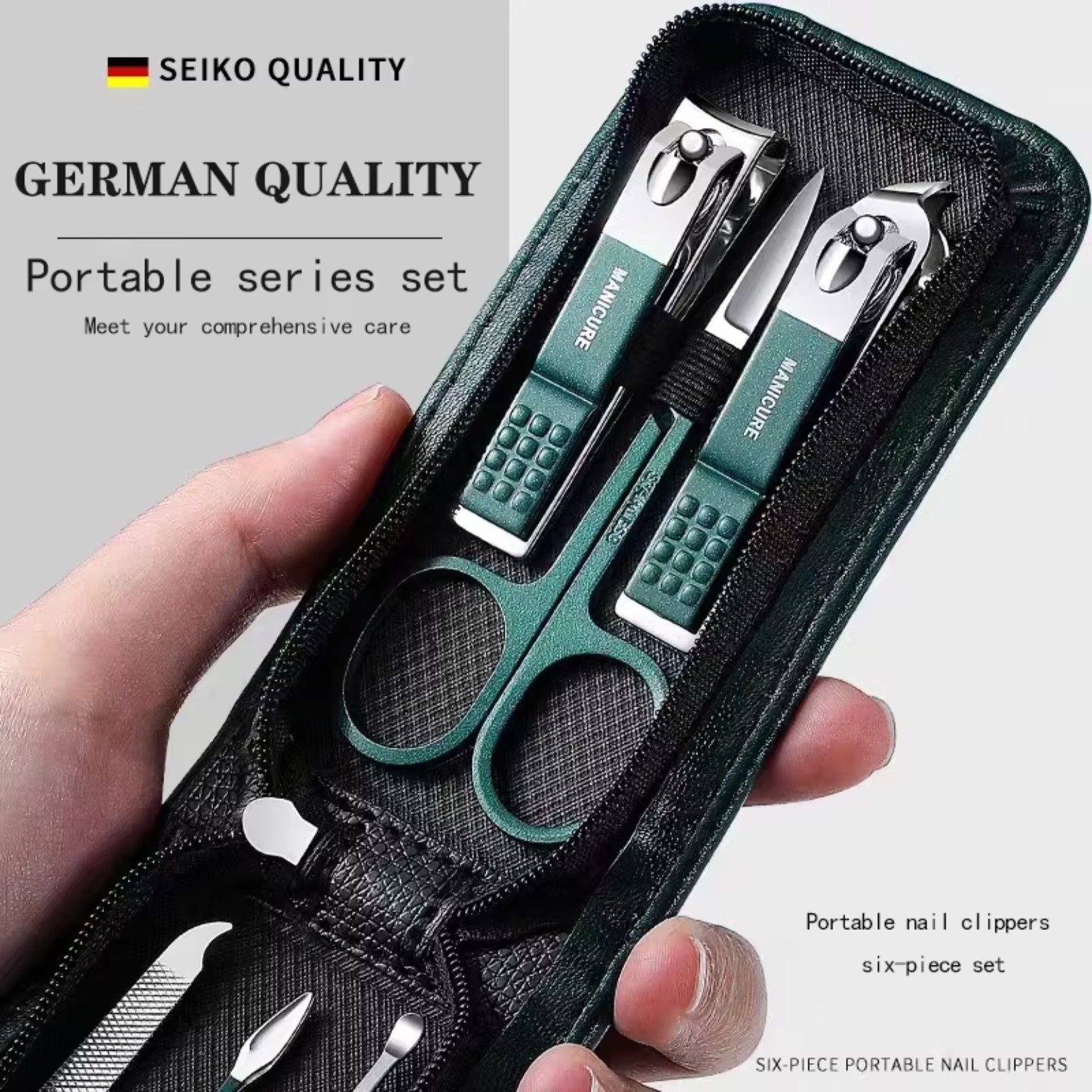 6-Piece Portable Nail Clipper & Manicure Set product image
