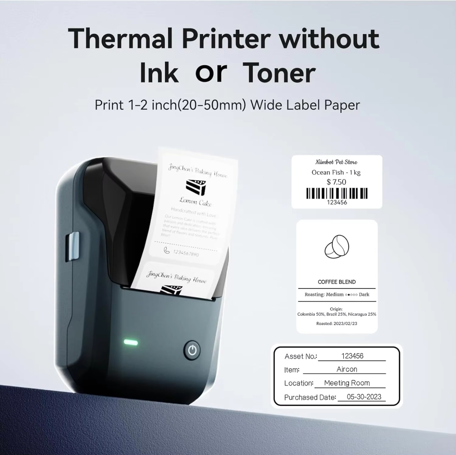 NIIMBOT B1 Mini Label Thermal Printer • Bluetooth product image