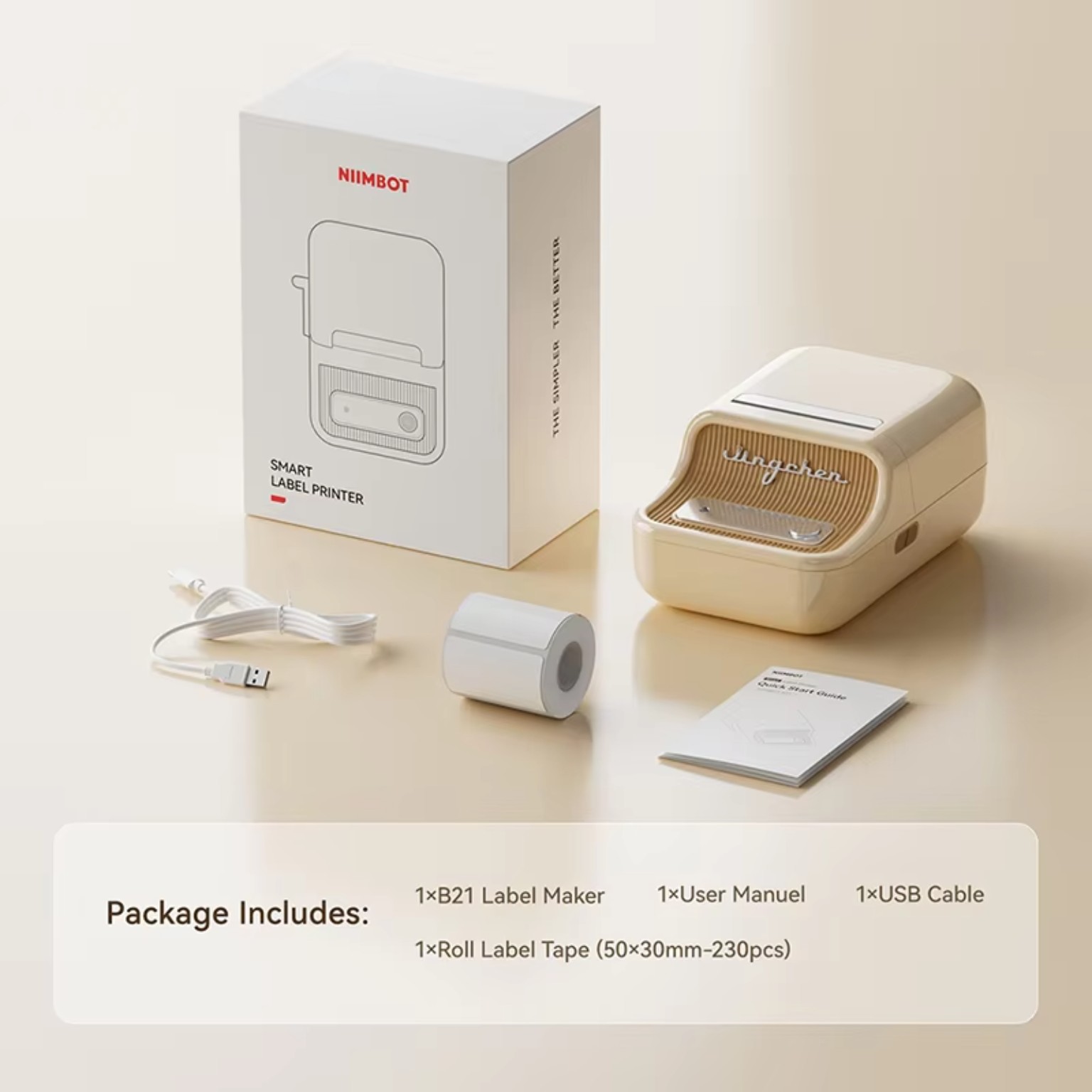NIIMBOT B21/B1 Portable Thermal Label Printer • Bluetooth product image