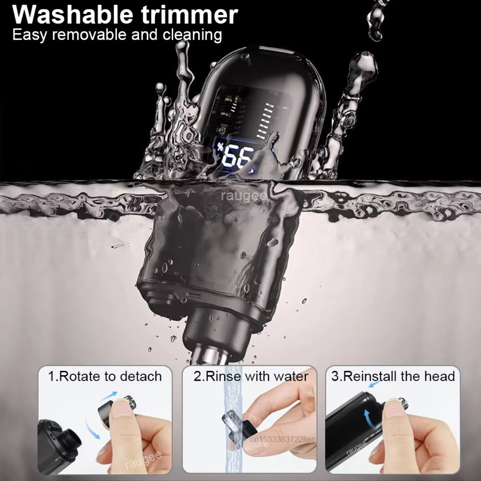 USB Rechargeable Nose & Ear Hair Trimmer product image