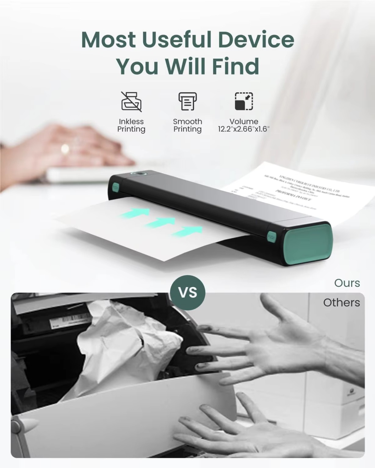 Phomemo M08F A4 Portable Thermal Printer • Wireless & Inkless product image
