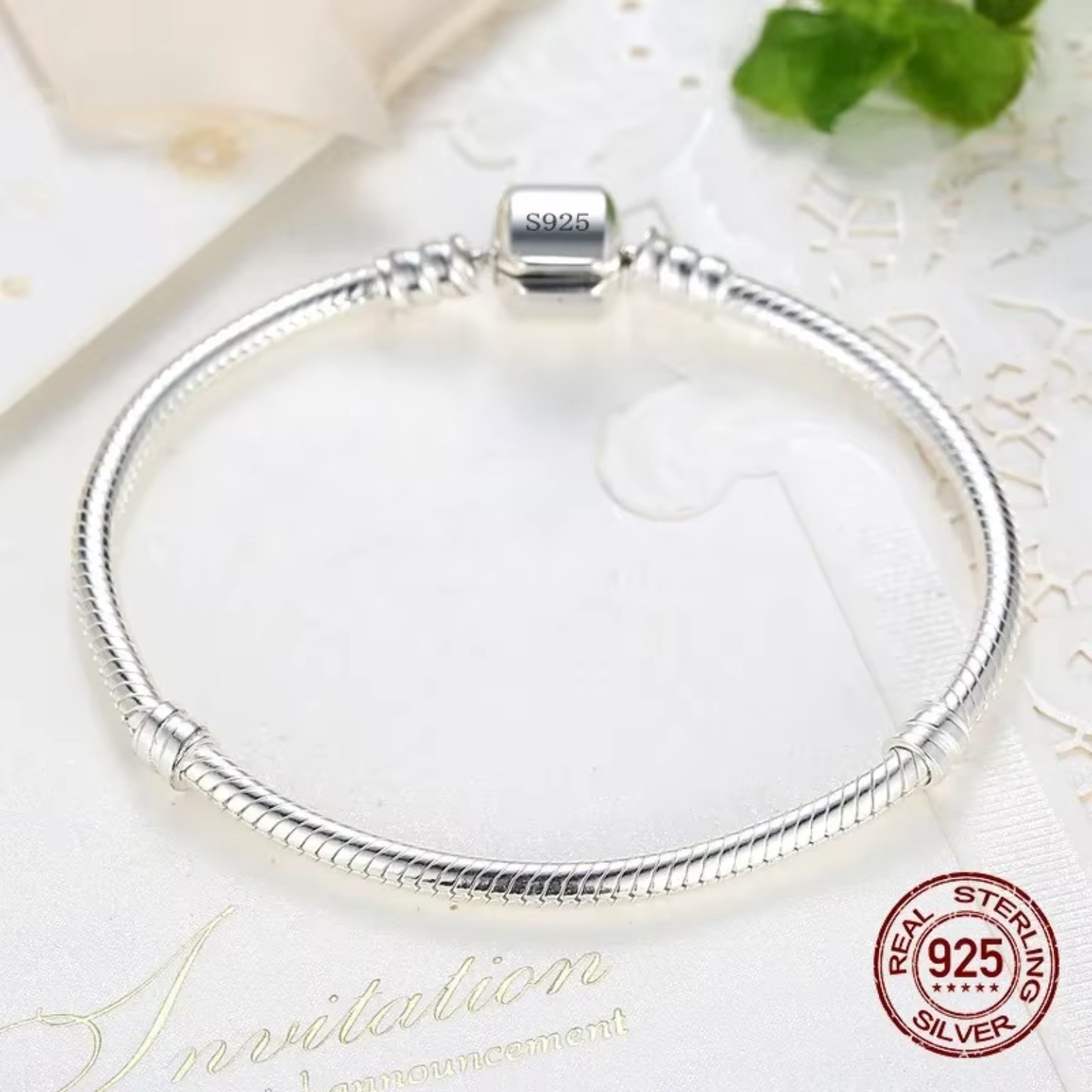 925 Sterling Silver Snake Chain Bracelet product image