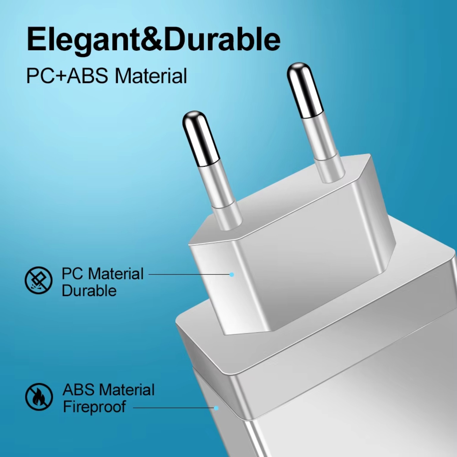 3A USB Charger 4-Port Quick Charge 3.0 Wall Adapter product image